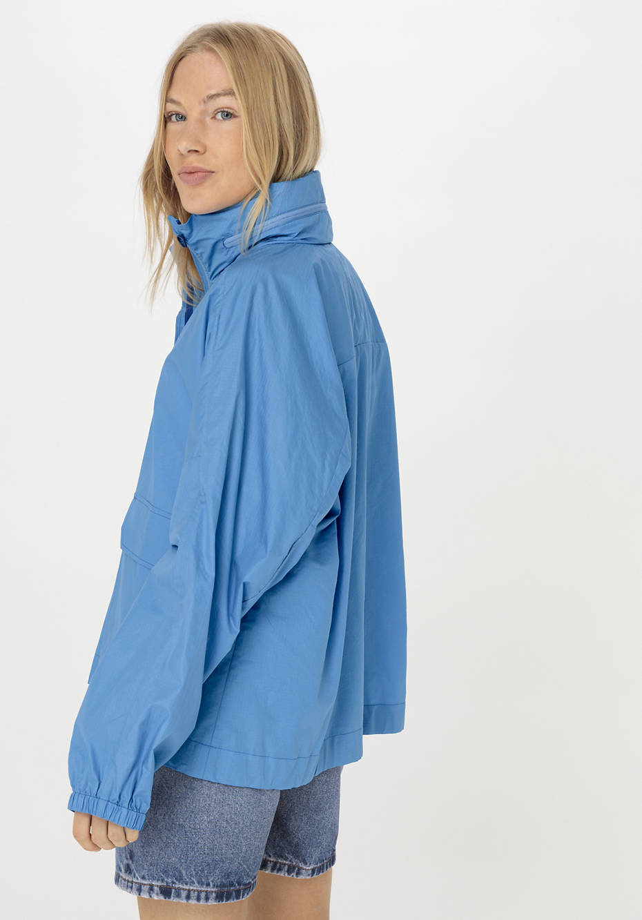 Nature Shell Oversize windbreaker made from pure organic cotton