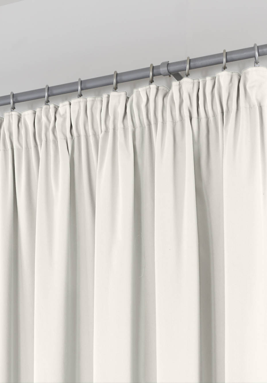 Neveres curtain with pleated tape made of pure organic cotton