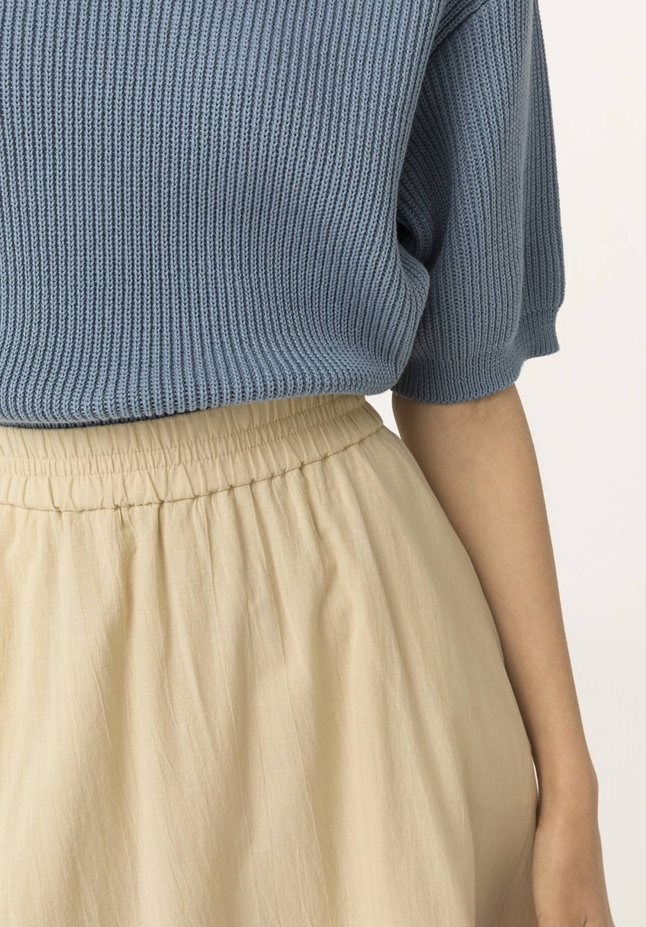 Organic cotton crepe skirt