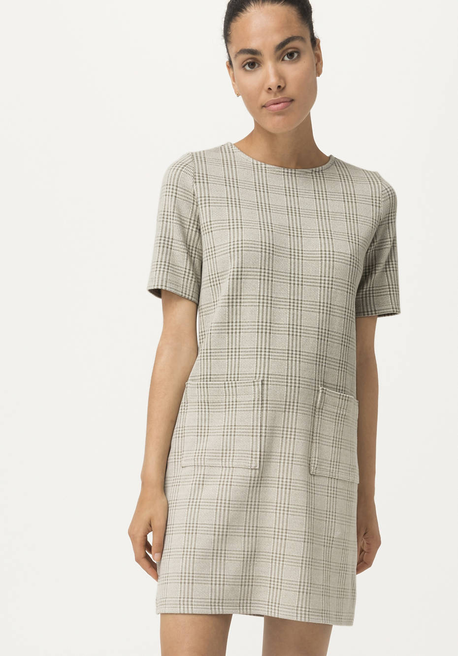 Organic cotton jacquard dress