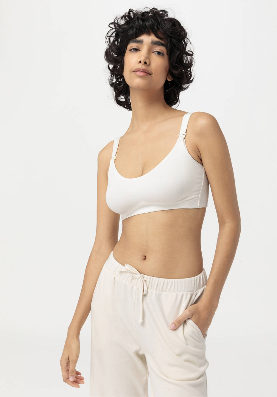 Organic cotton nursing bra