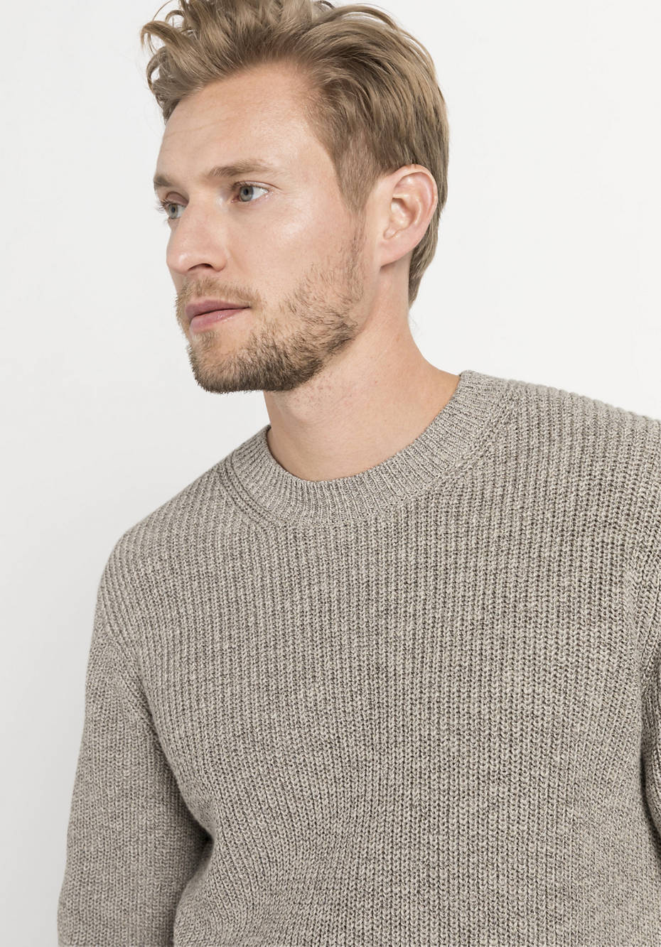 Organic cotton and linen sweater