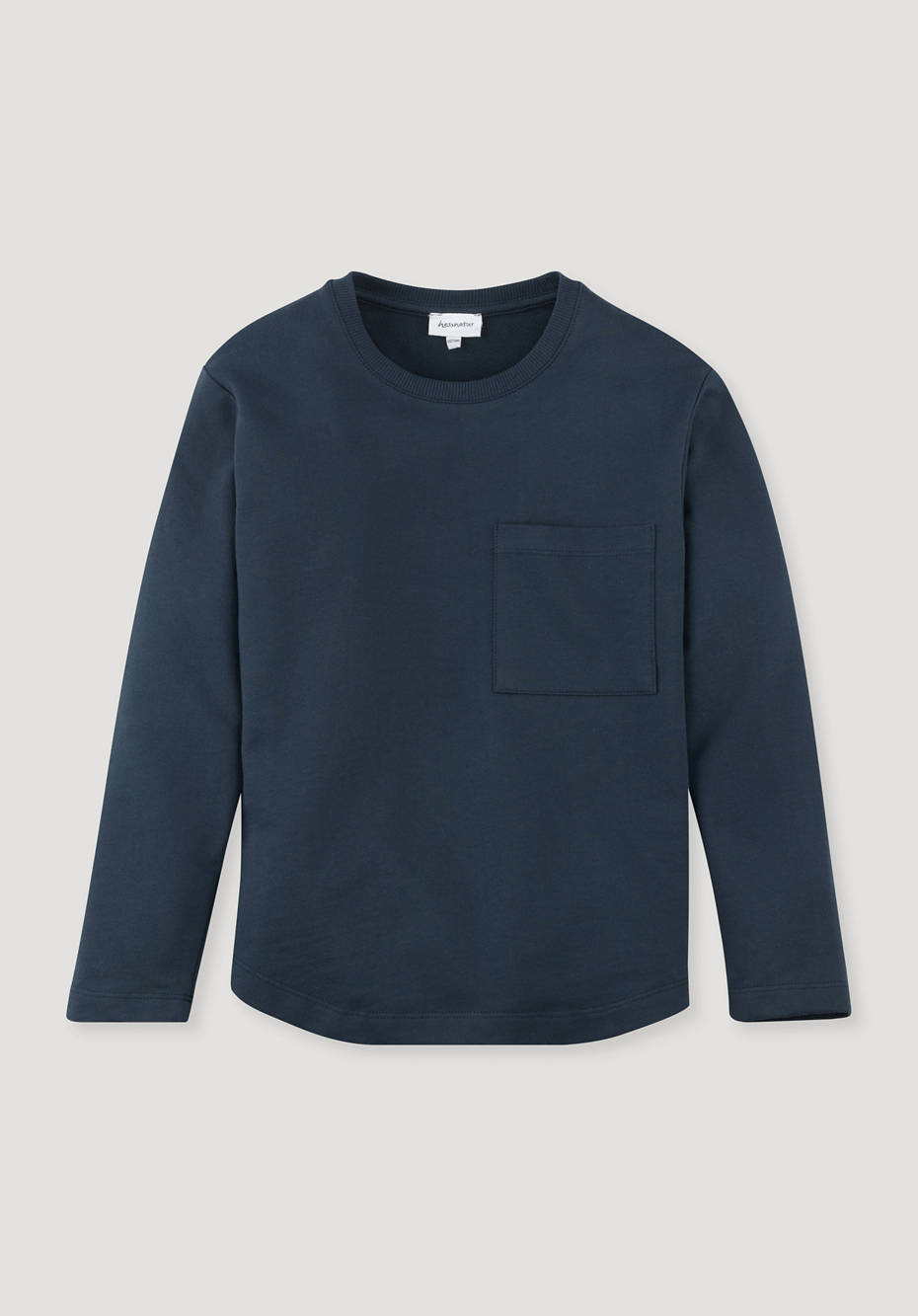 Organic cotton sweatshirt with kapok