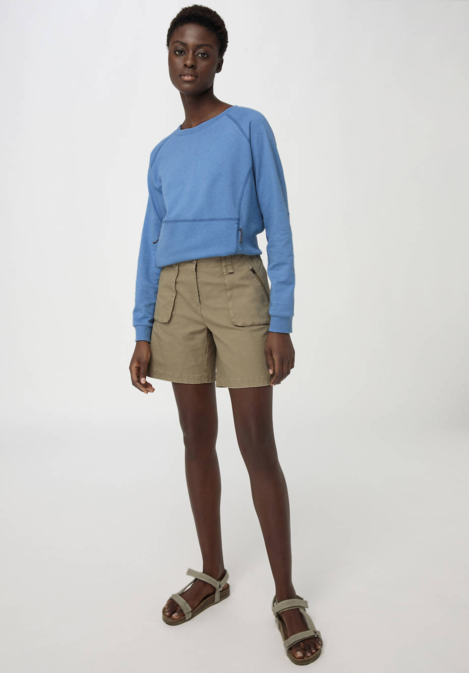 Outdoor shorts made from organic cotton with hemp