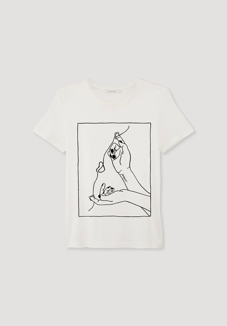 Peace-Shirt hiermitmir aus reiner Bio-Baumwolle