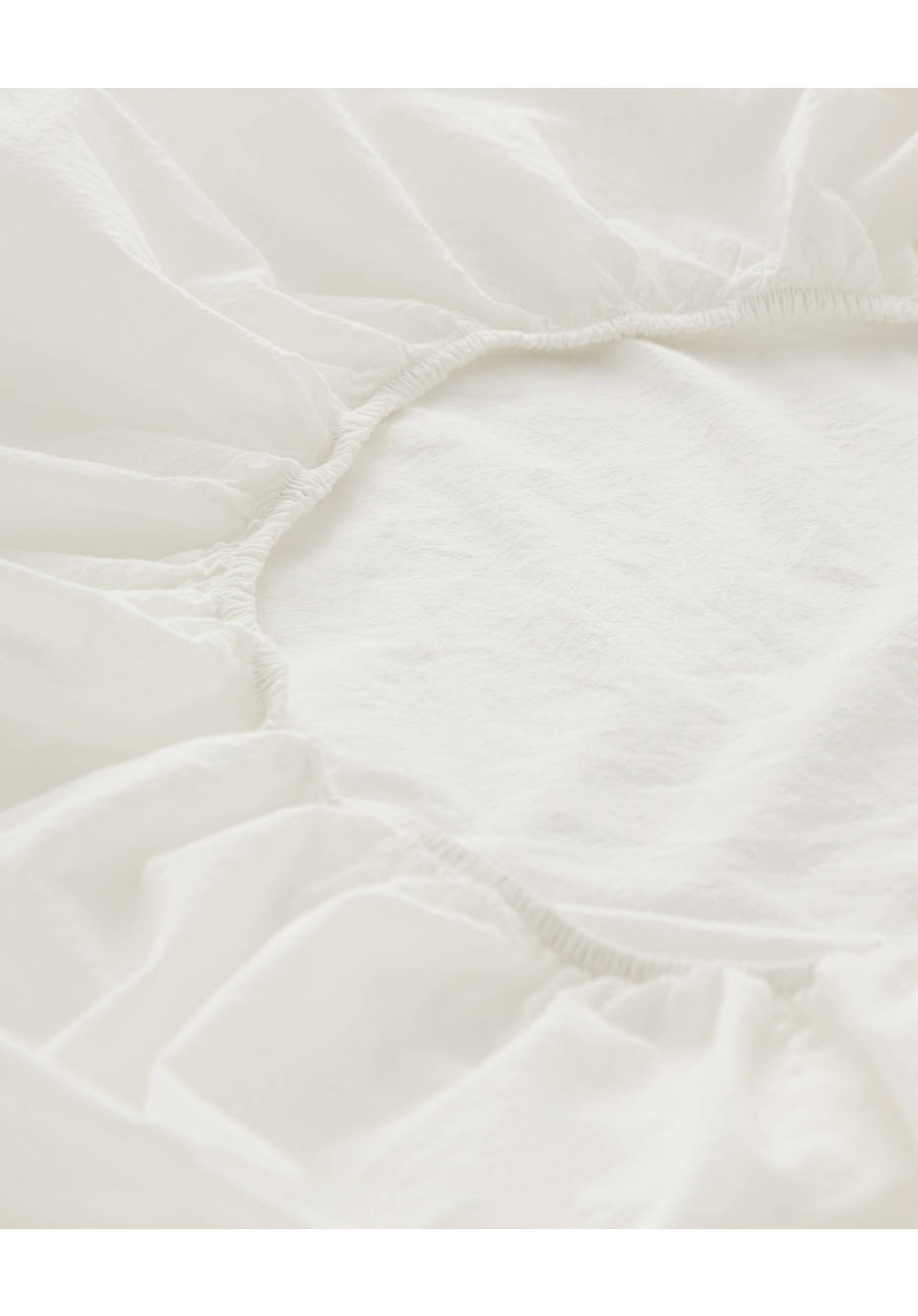 Percale fitted sheet made from pure organic cotton