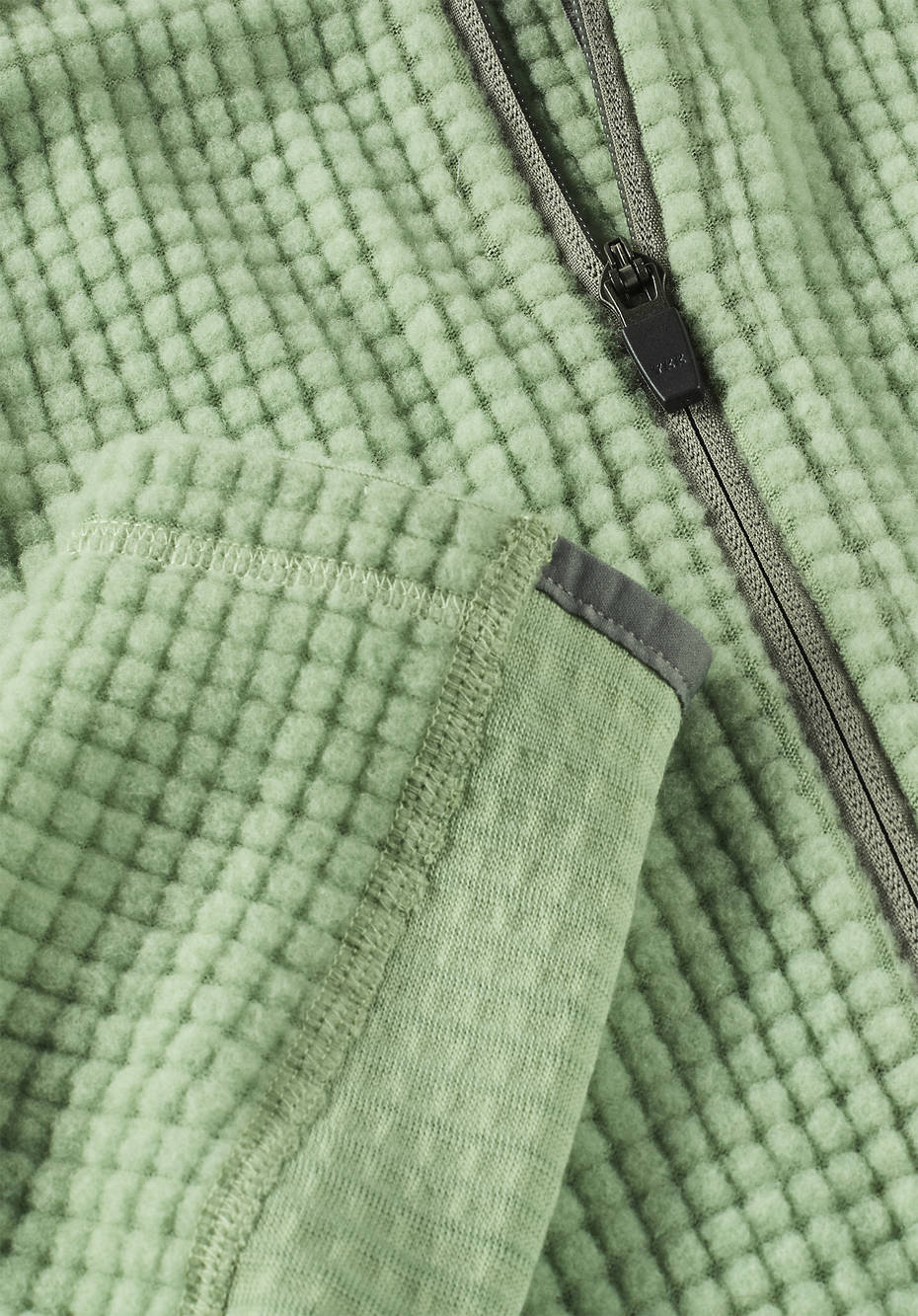 Performance fleece jacket made from pure organic merino wool
