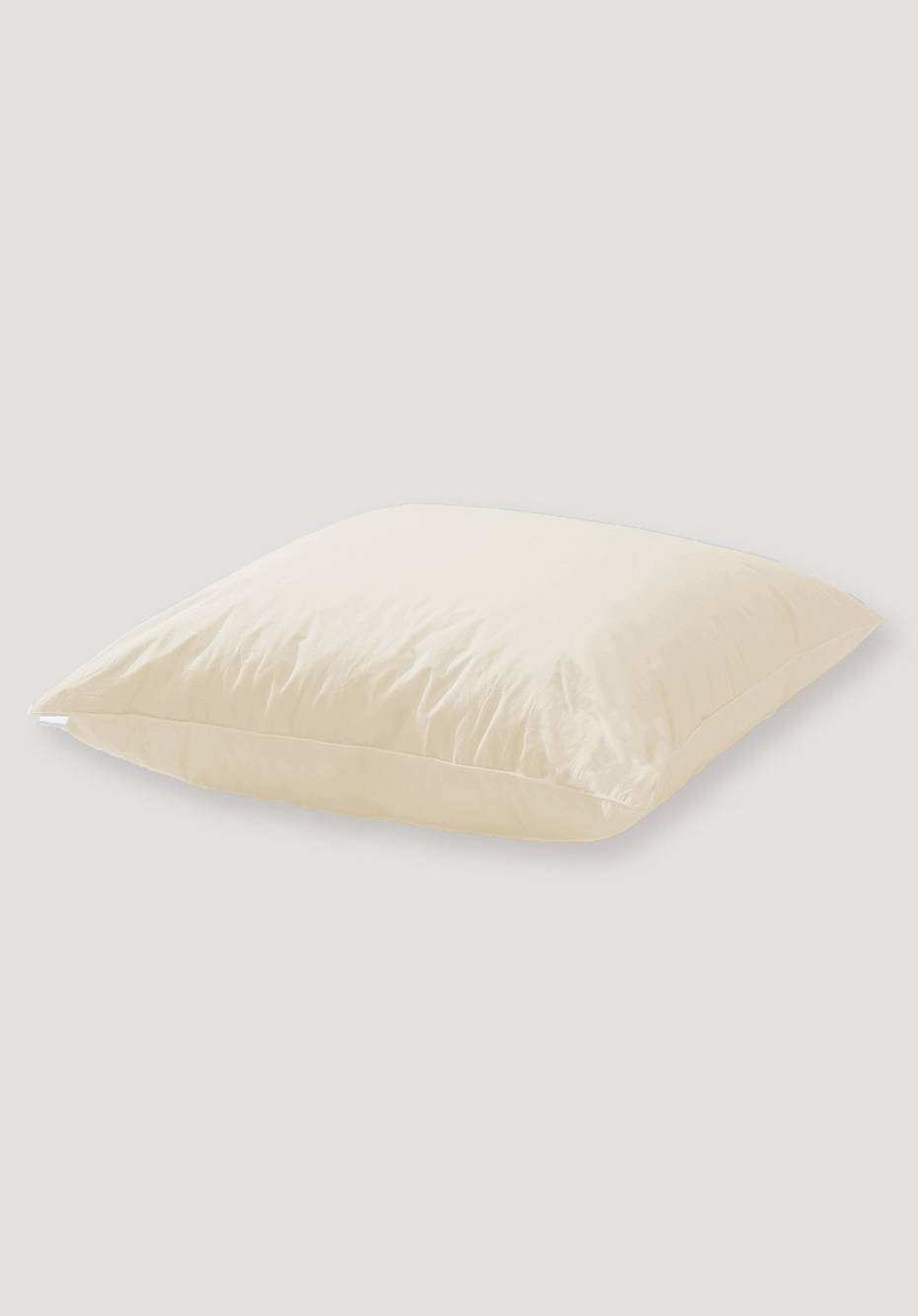 Pillow for stomach sleeper with down and feathers