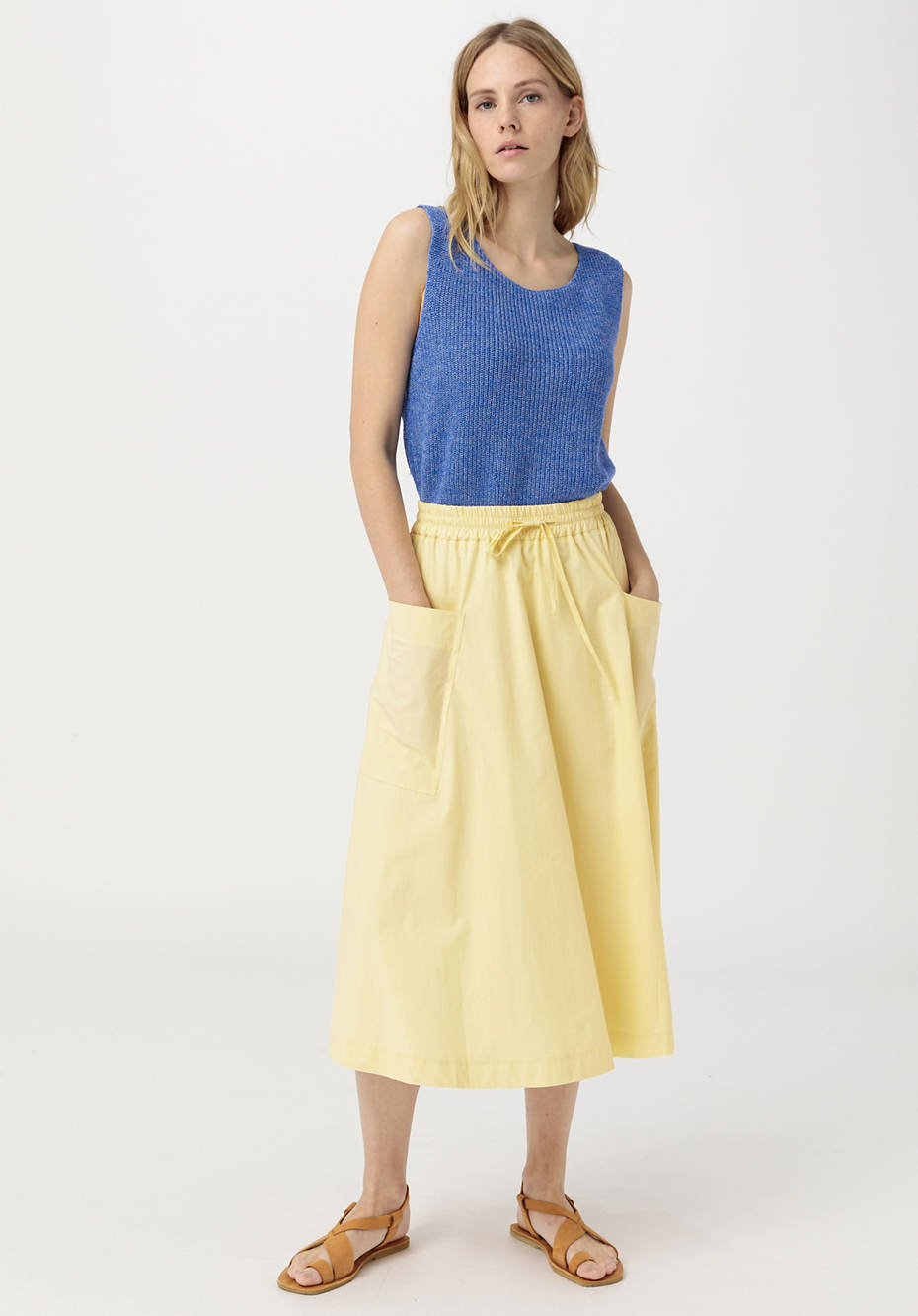 Poplin skirt made from pure organic cotton