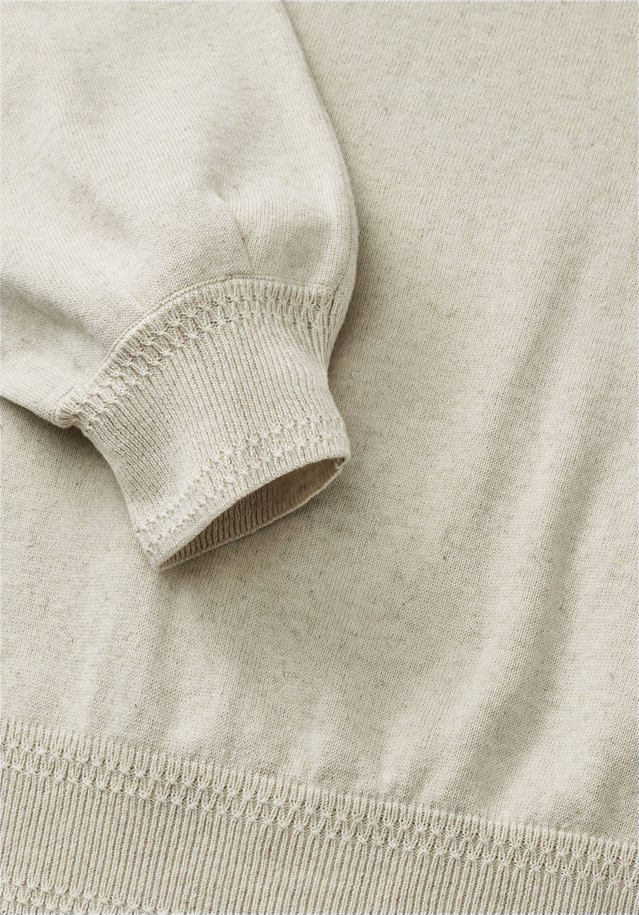 Pullover aus reiner Bio-Baumwolle mit Leinen