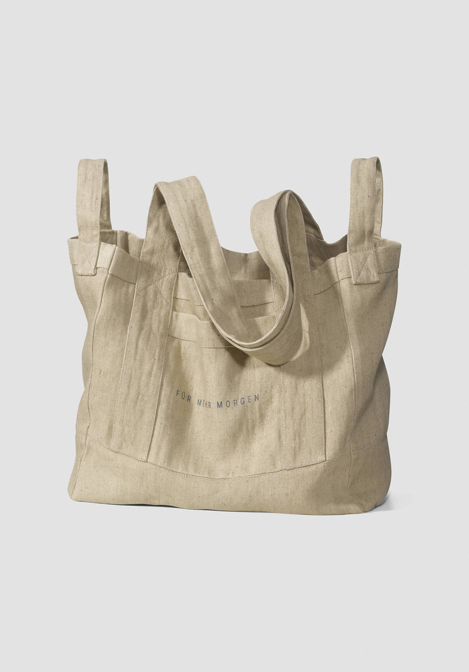 Pure linen tote bag