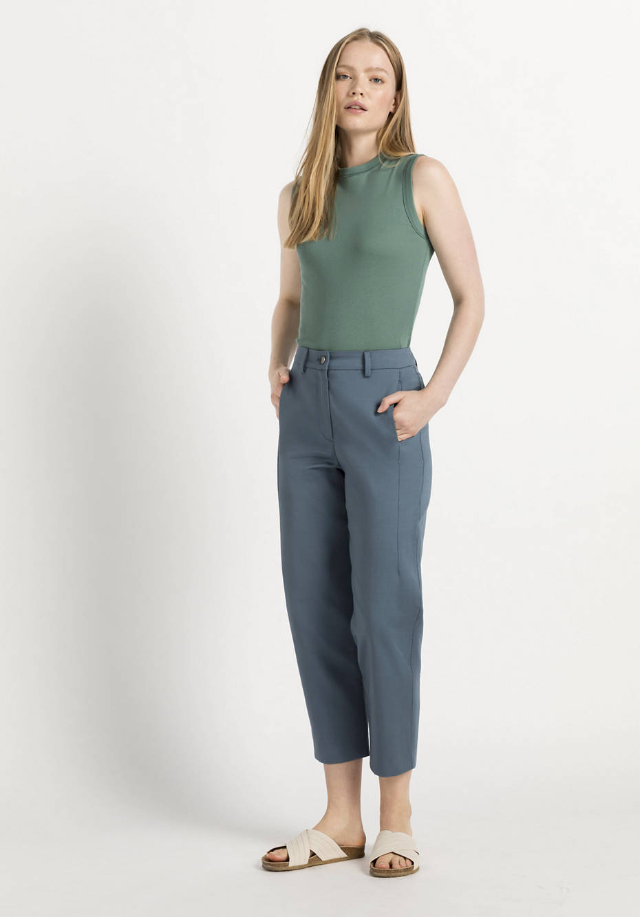 Pure organic cotton trousers
