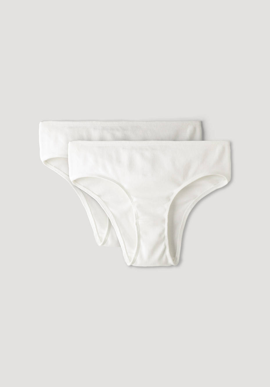 Regular cut briefs in a set of 2 made from pure organic cotton