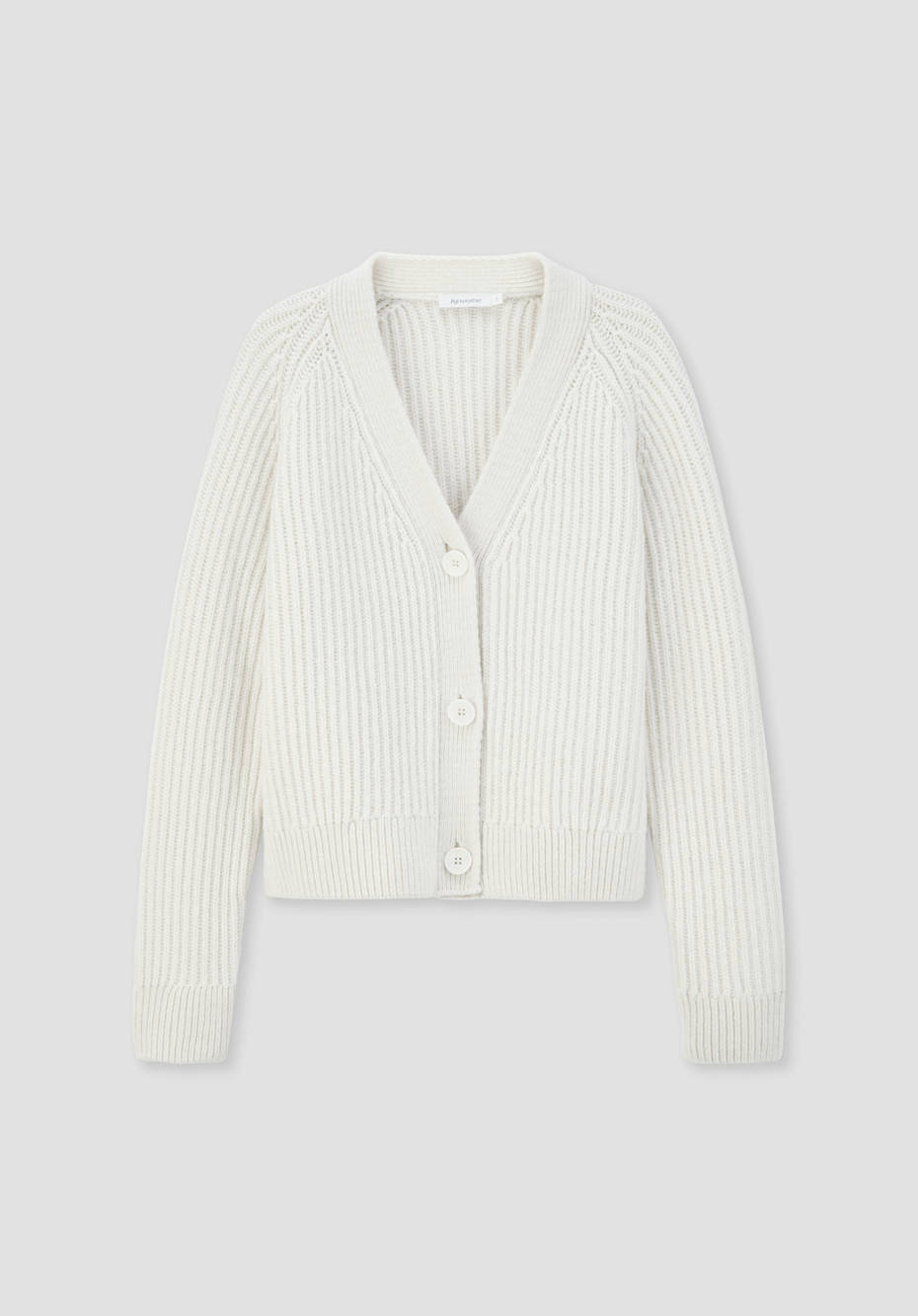 Relaxed cardigan made of pure organic cotton and virgin wool 55963