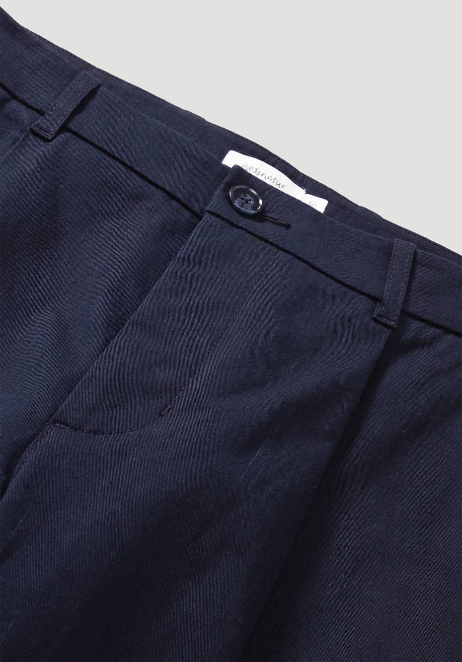 Navy, Organic Cotton Relaxed Trouser