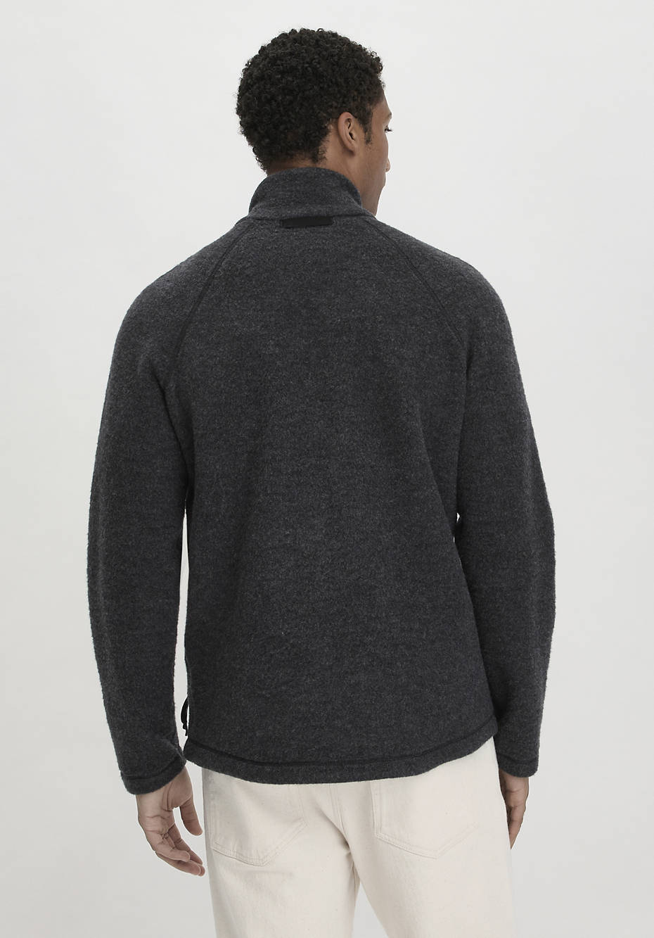Wool fleece jumper on sale