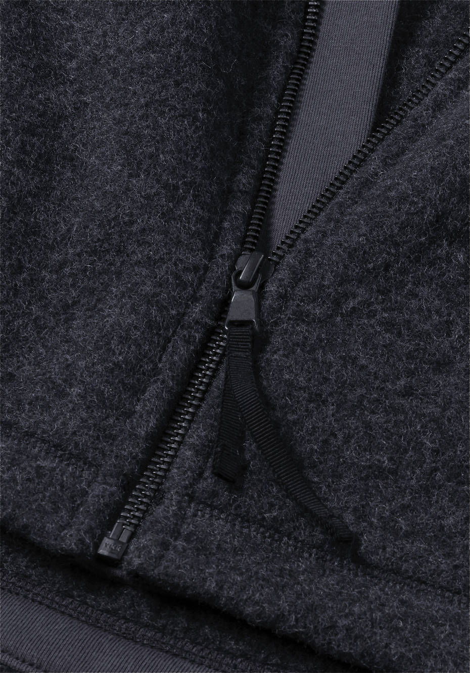 Relaxed wool fleece jacket made from pure organic merino wool 55015