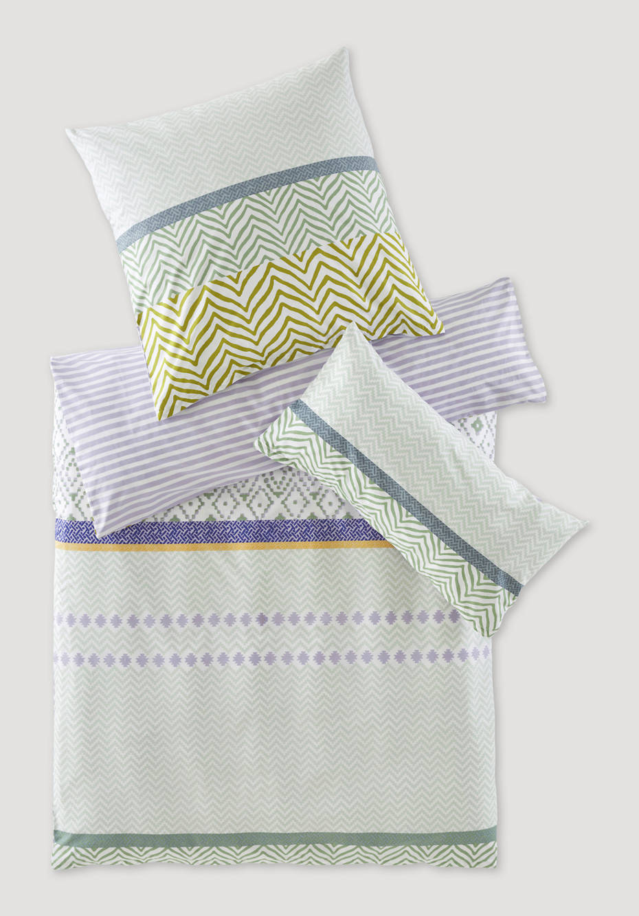 Renforcé reversible bed linen in the Salamanca set made from pure organic cotton