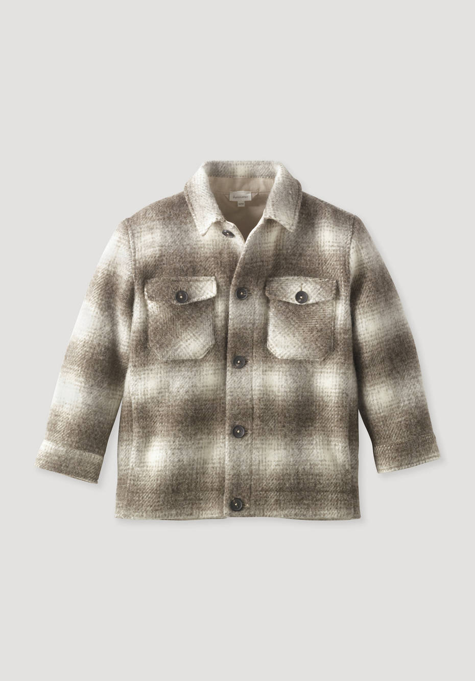 Rhön check overshirt made from pure new wool