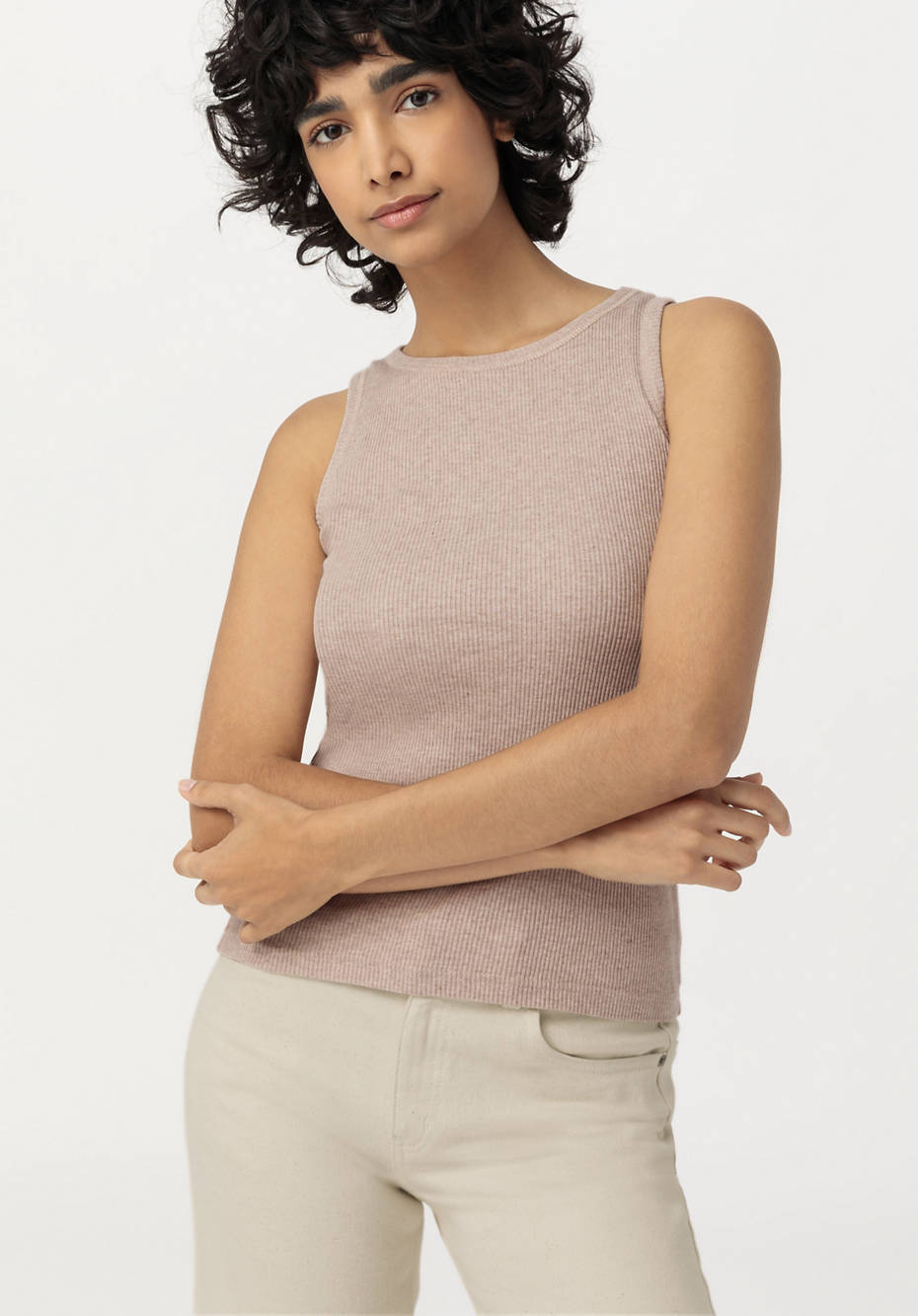 Rib top made from pure organic cotton