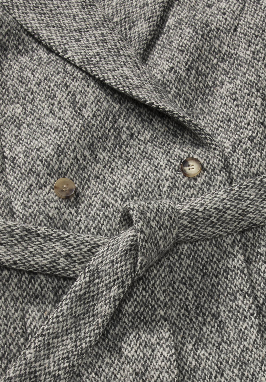 Salt & Pepper coat made from pure merino wool