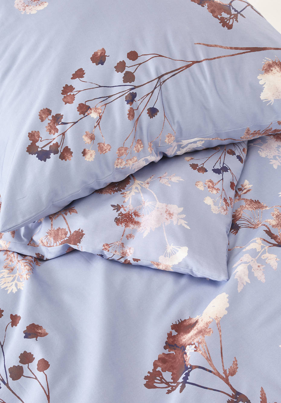 Satin bed linen set Horti made from pure organic cotton