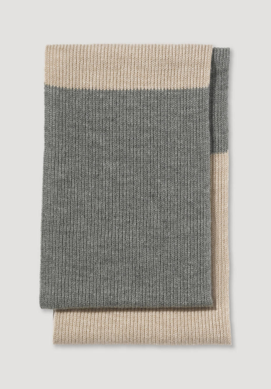 Scarf made from organic new wool with alpaca