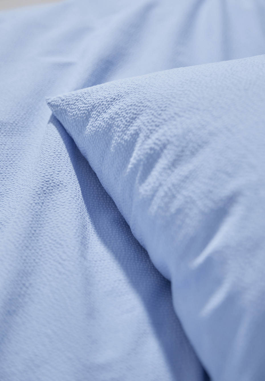 Seersucker bedding set made from pure organic cotton
