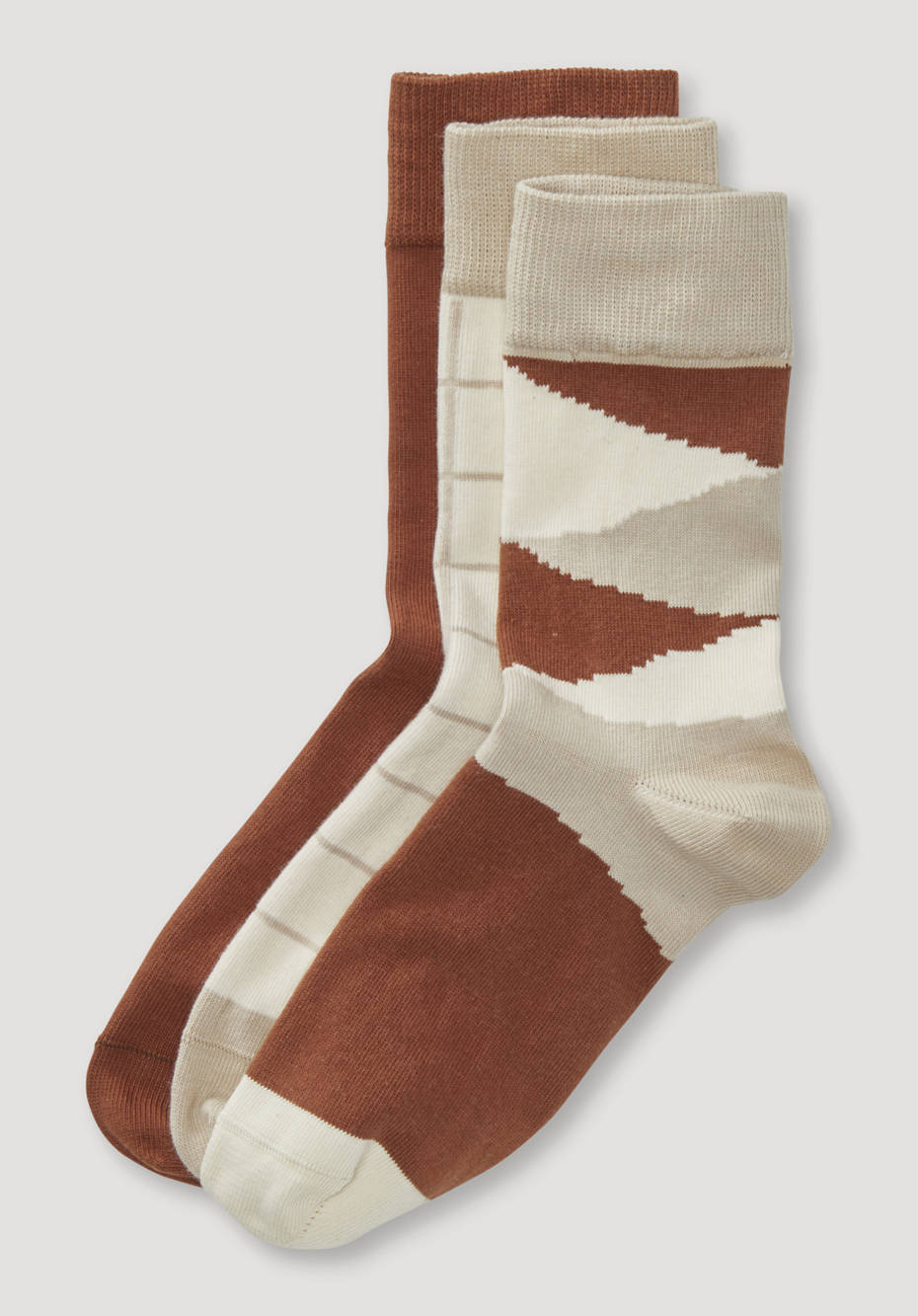 Set of 3 socks made of organic cotton
