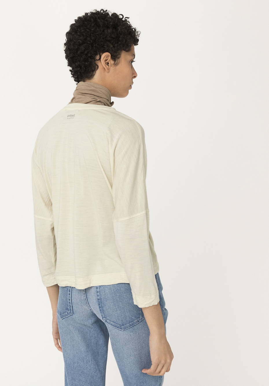 Shirt made of organic merino wool with silk