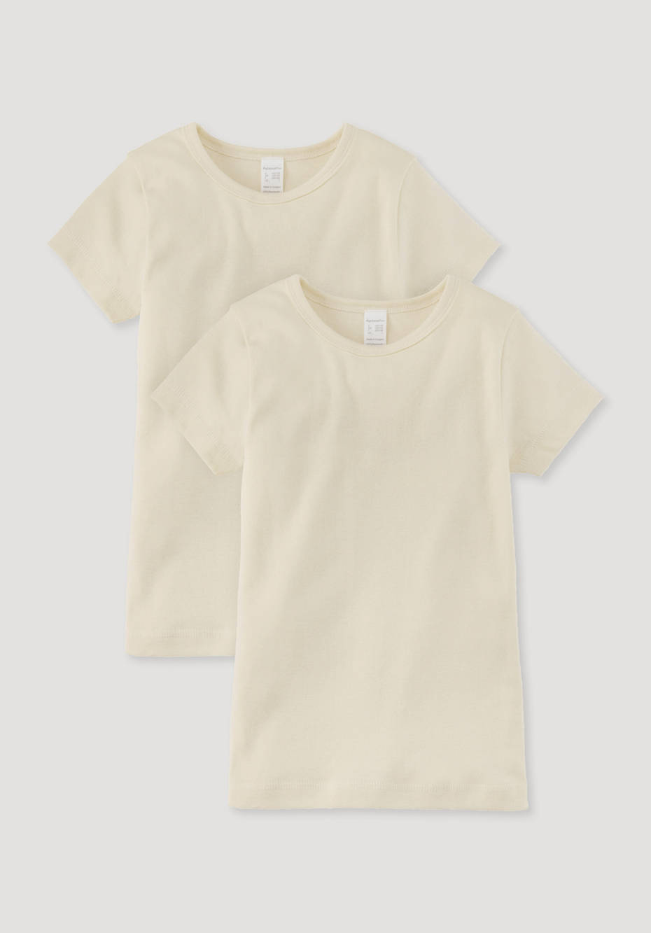 Short-sleeved shirt PureNature set of 2 made of pure organic cotton