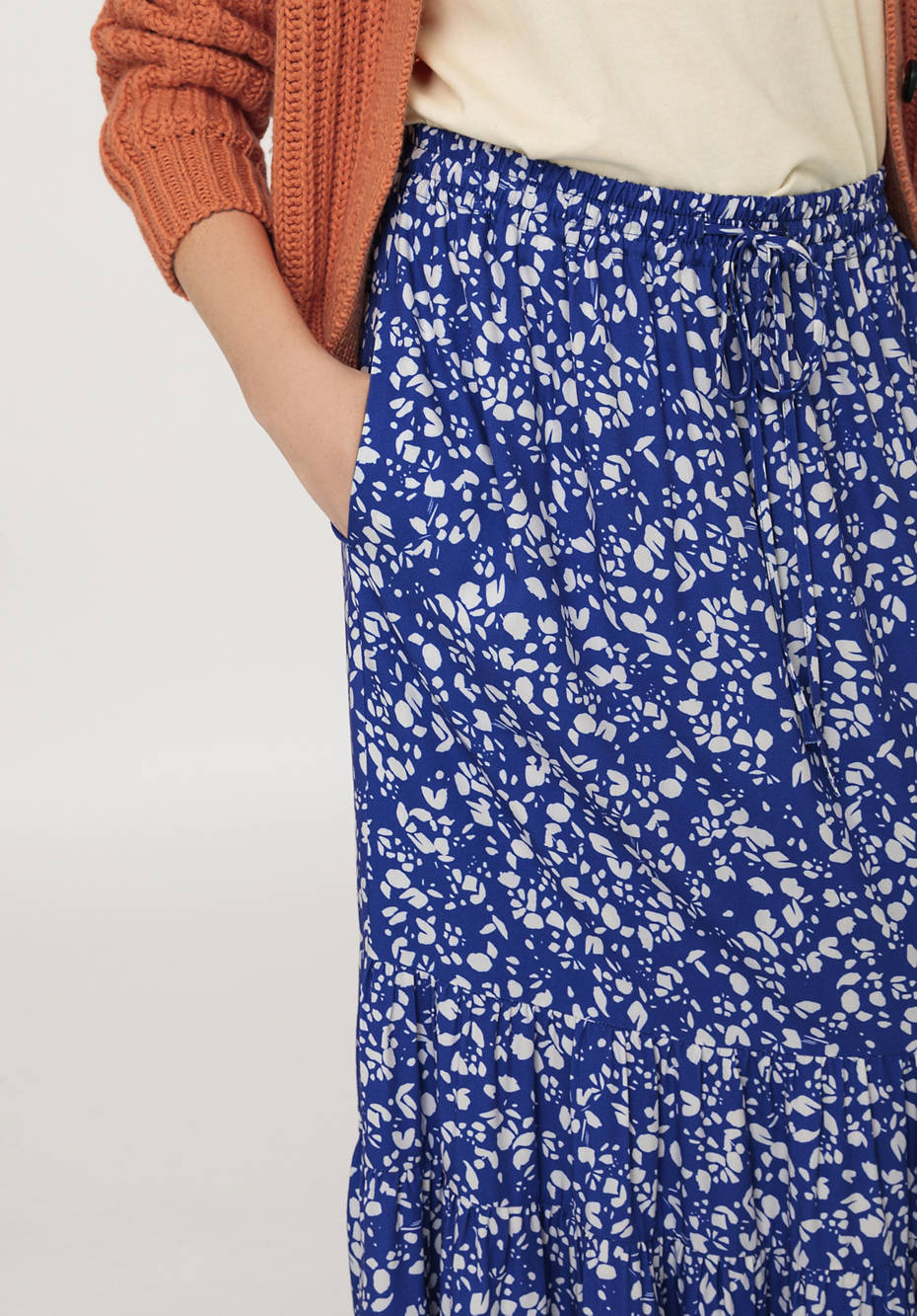 Viscose maxi skirt outlet