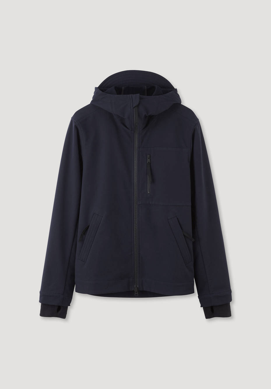 Softshell hooded jacket made from organic cotton