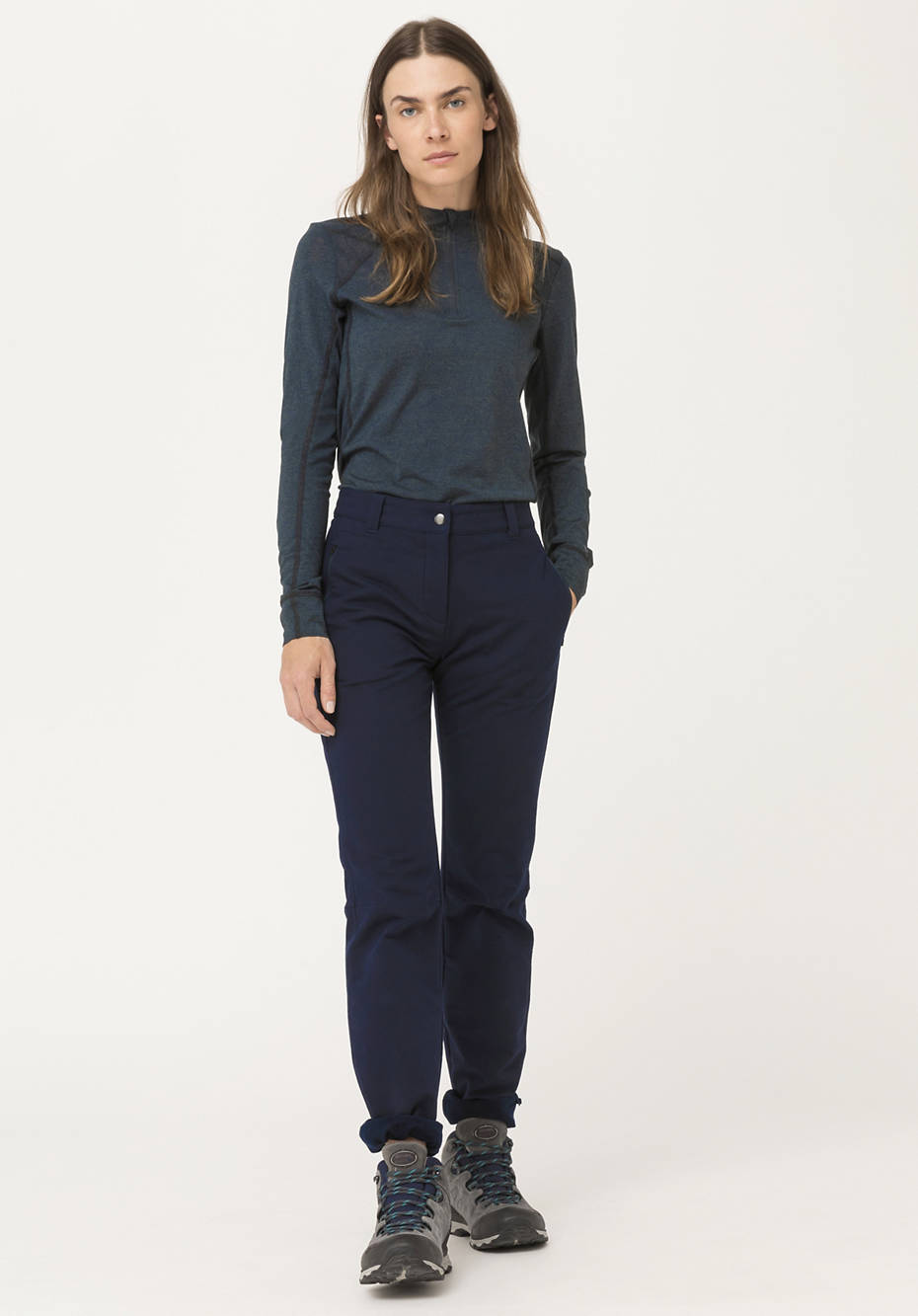 Softshell pants made from organic cotton