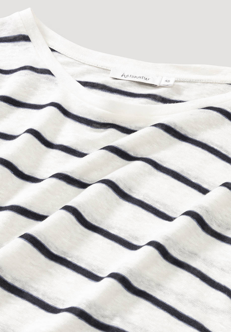 Stripe shirt made of pure linen