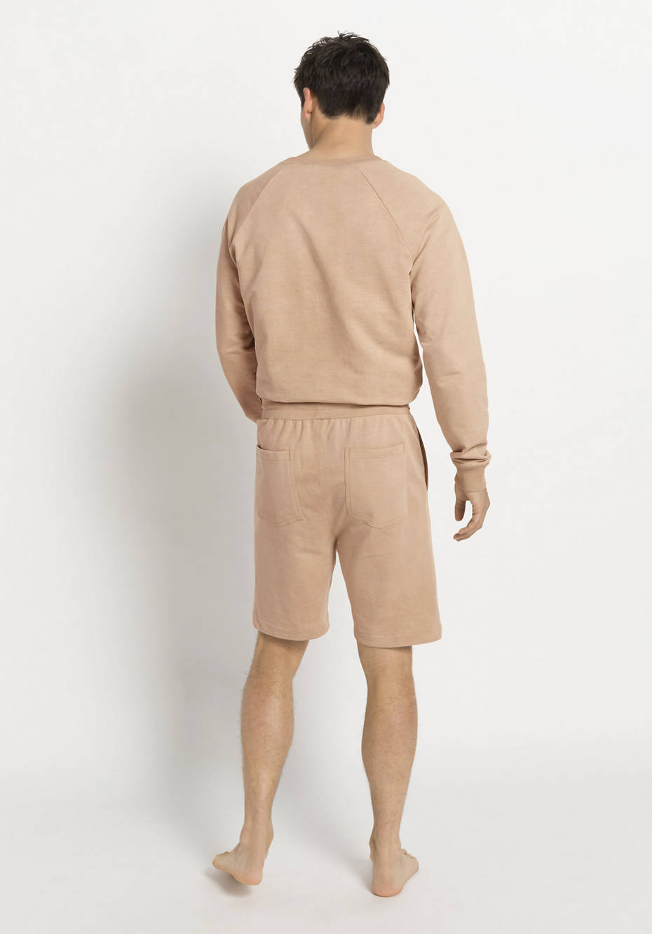 Sweat-Shorts aus Bio-Baumwolle mit Kapok