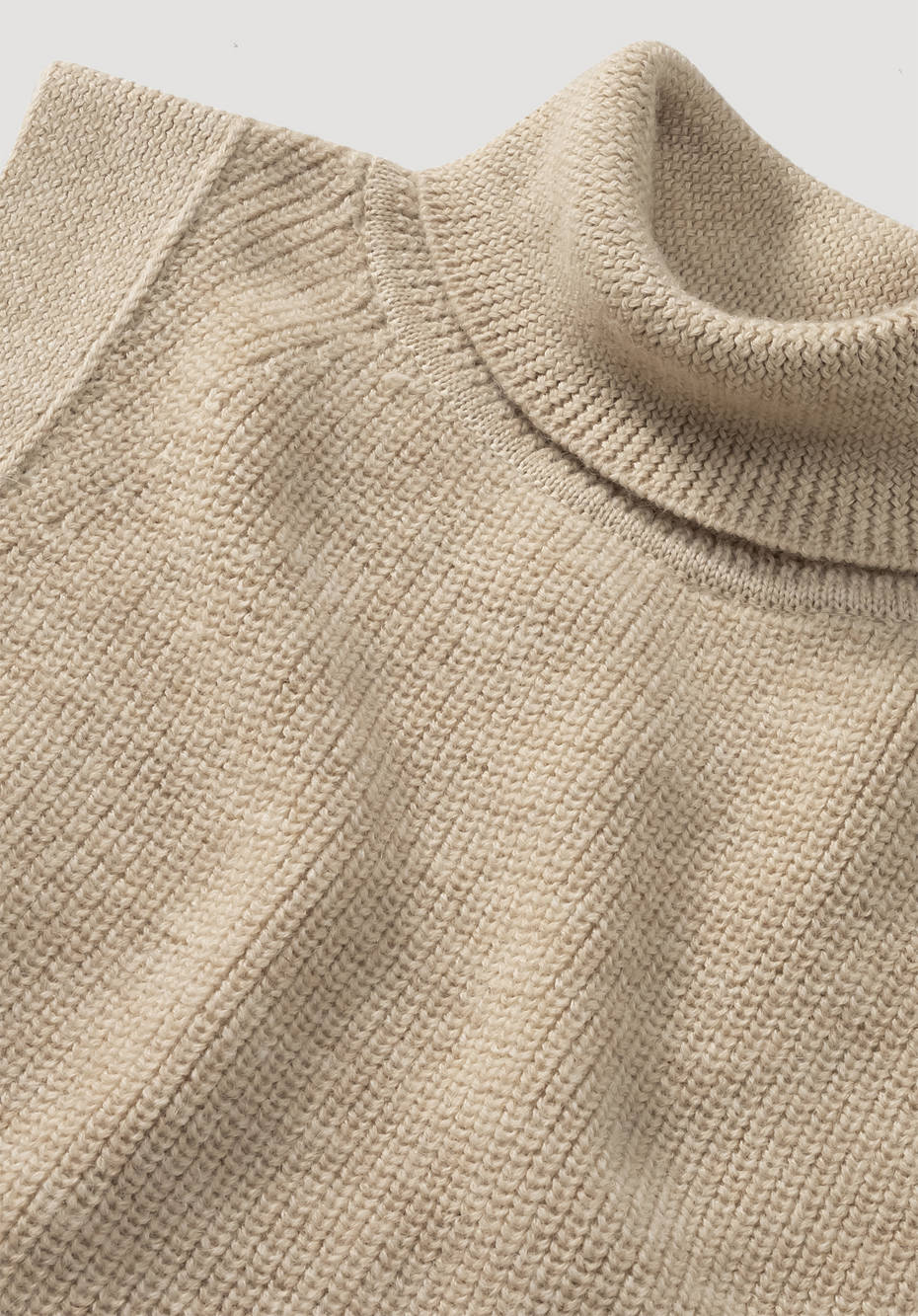 Sweater made from organic merino wool with alpaca