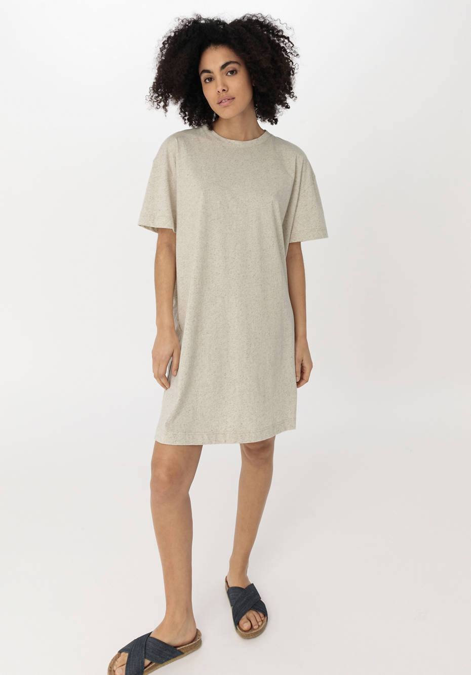 T-shirt dress made from organic cotton with hemp