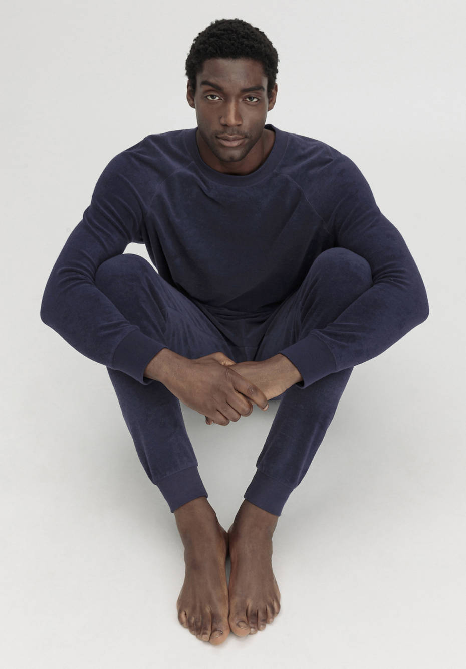 Terry cloth sleep pants Relaxed PURE COTTON made of pure organic cotton 56269