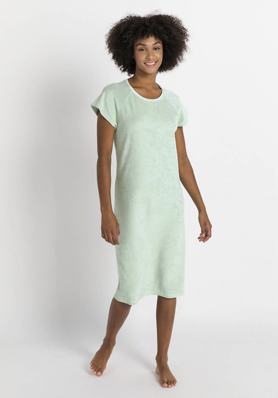 Terrycloth nightgown made from pure organic cotton