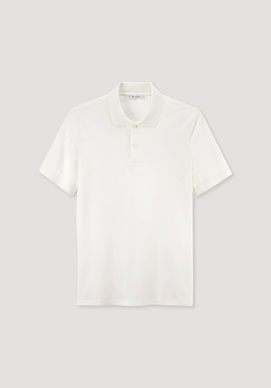 Twill jersey polo shirt made from pure organic cotton