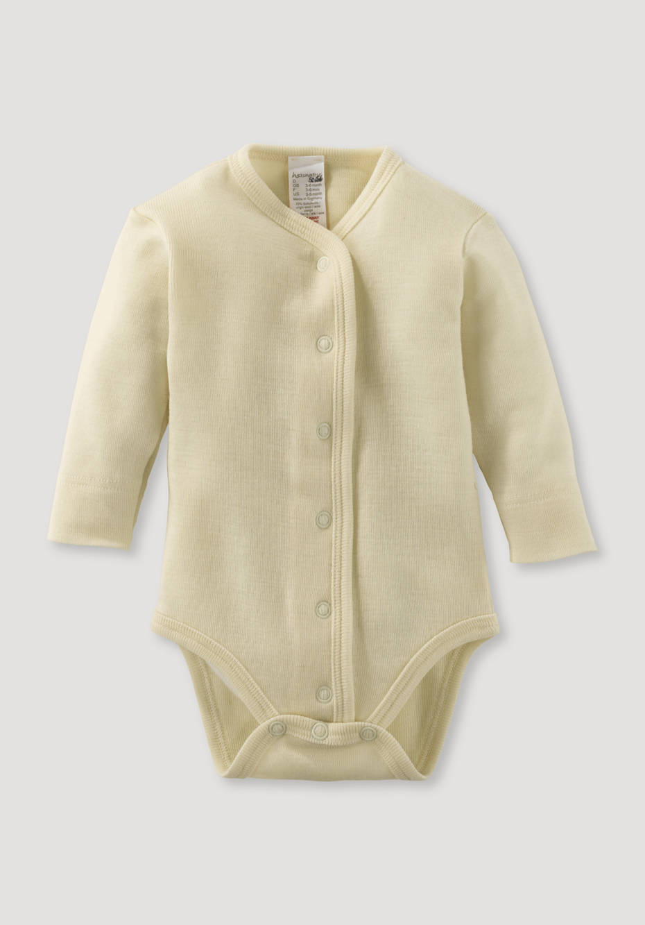 Fest Udpakning Har råd til Undyed first body made of organic merino wool and silk 51742