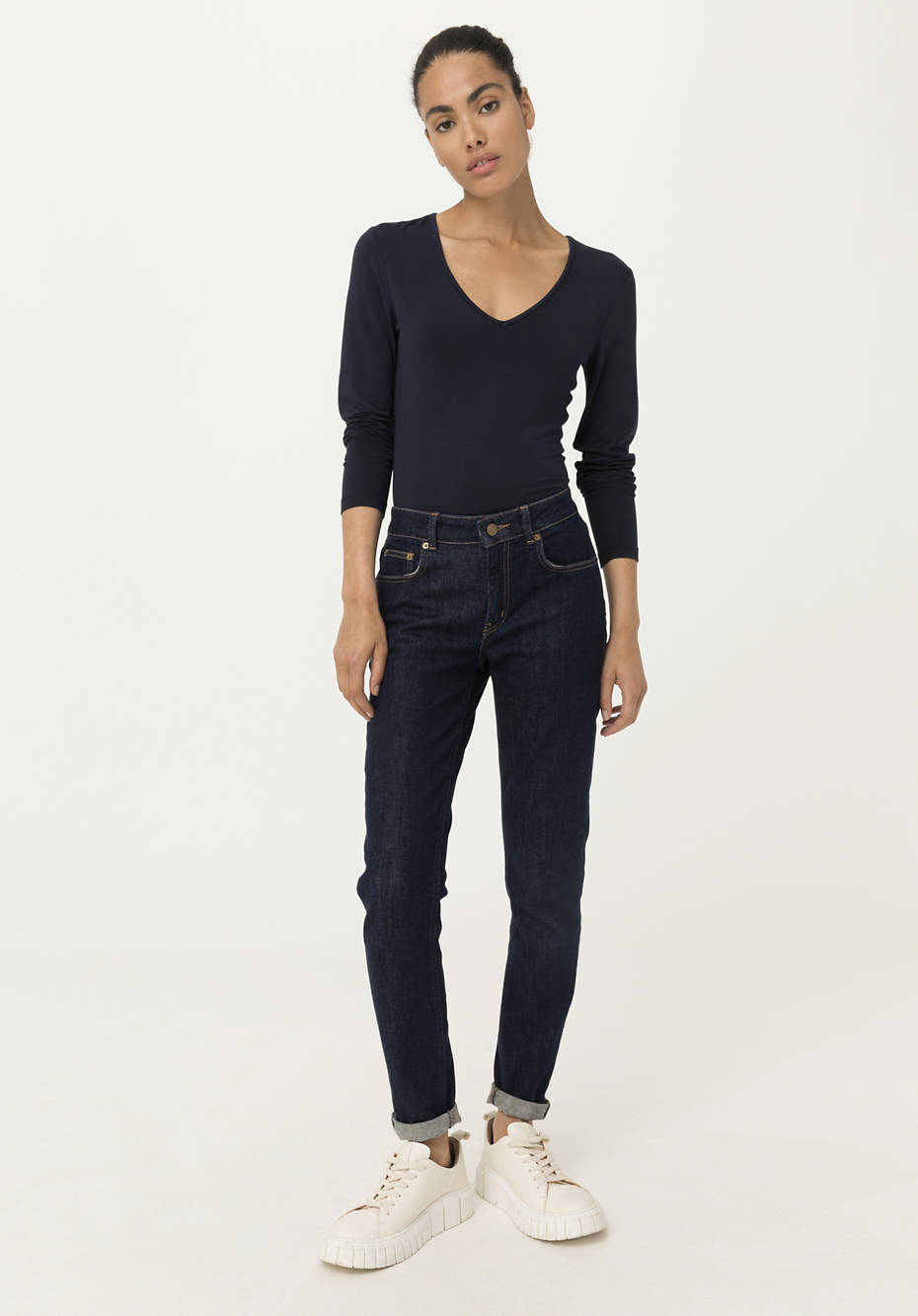 V-Shirt aus TENCEL™Modal