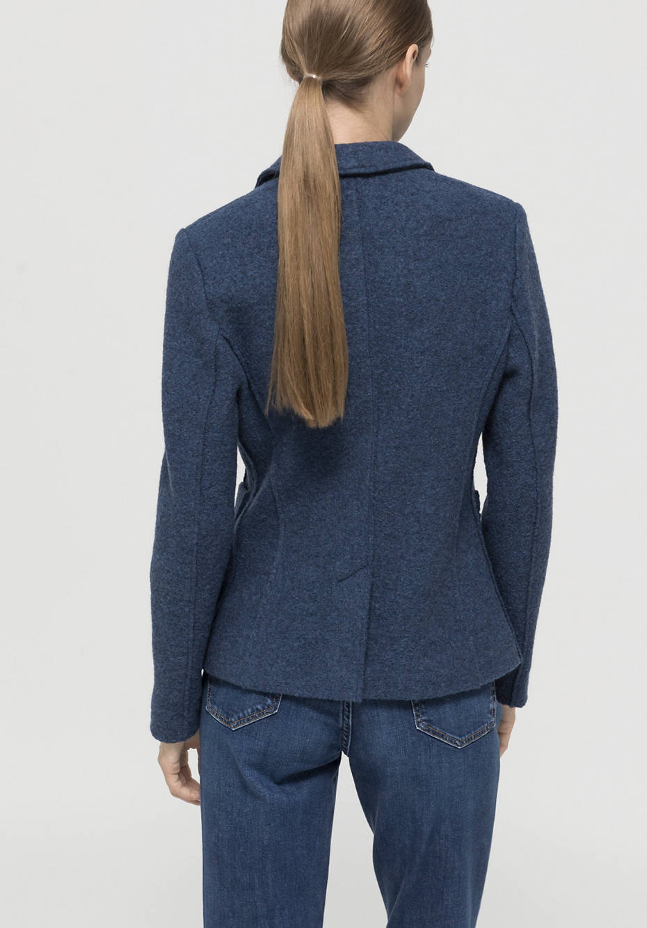 Walk blazer made from pure organic merino wool