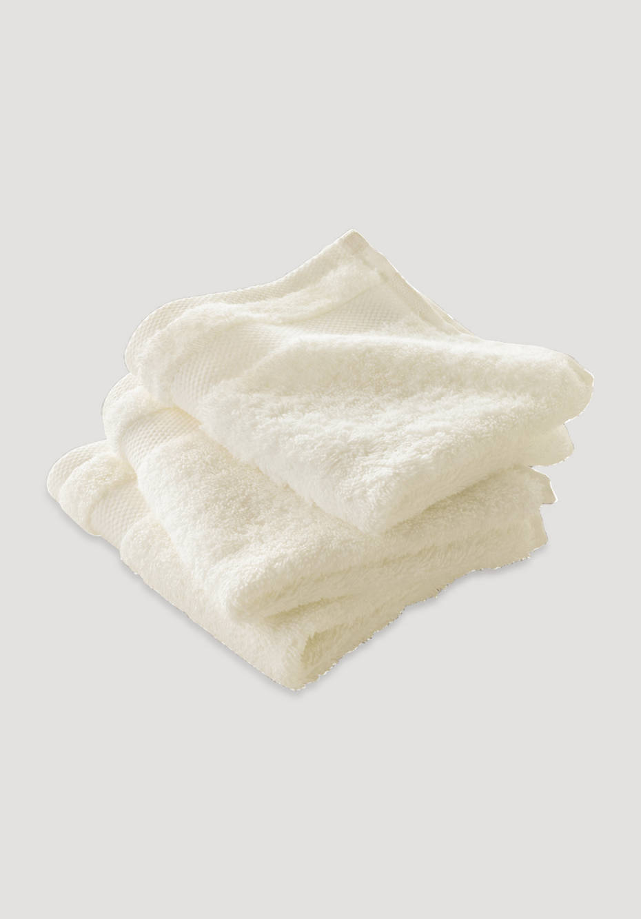 Washcloths in a set of 3 made from pure organic terrycloth