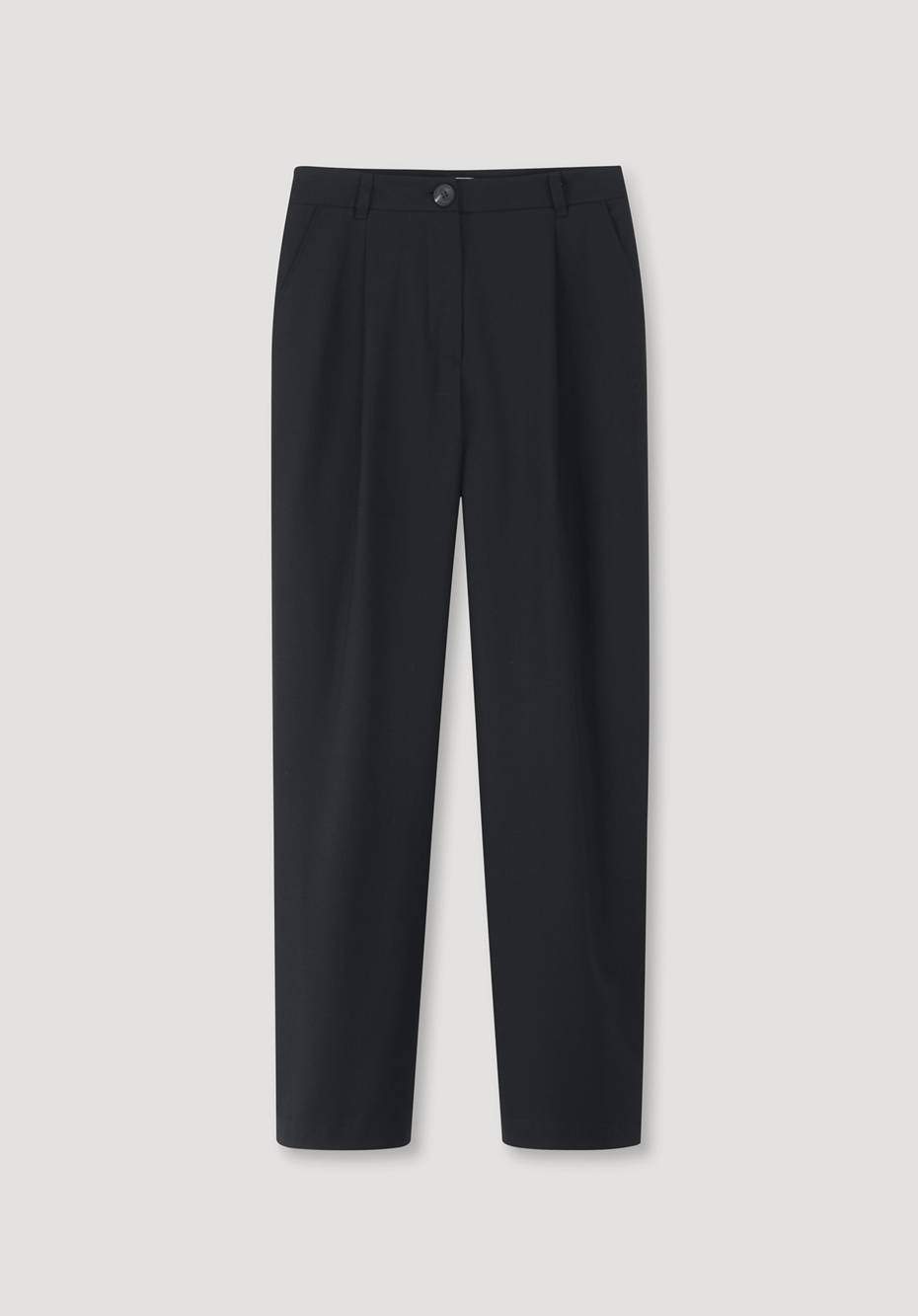 Wide leg trousers made from organic merino wool with organic cotton