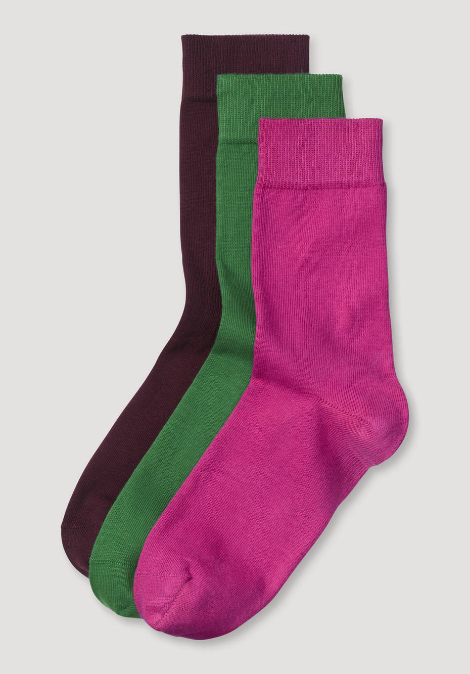 Women's socks in a set of 3 made from organic cotton