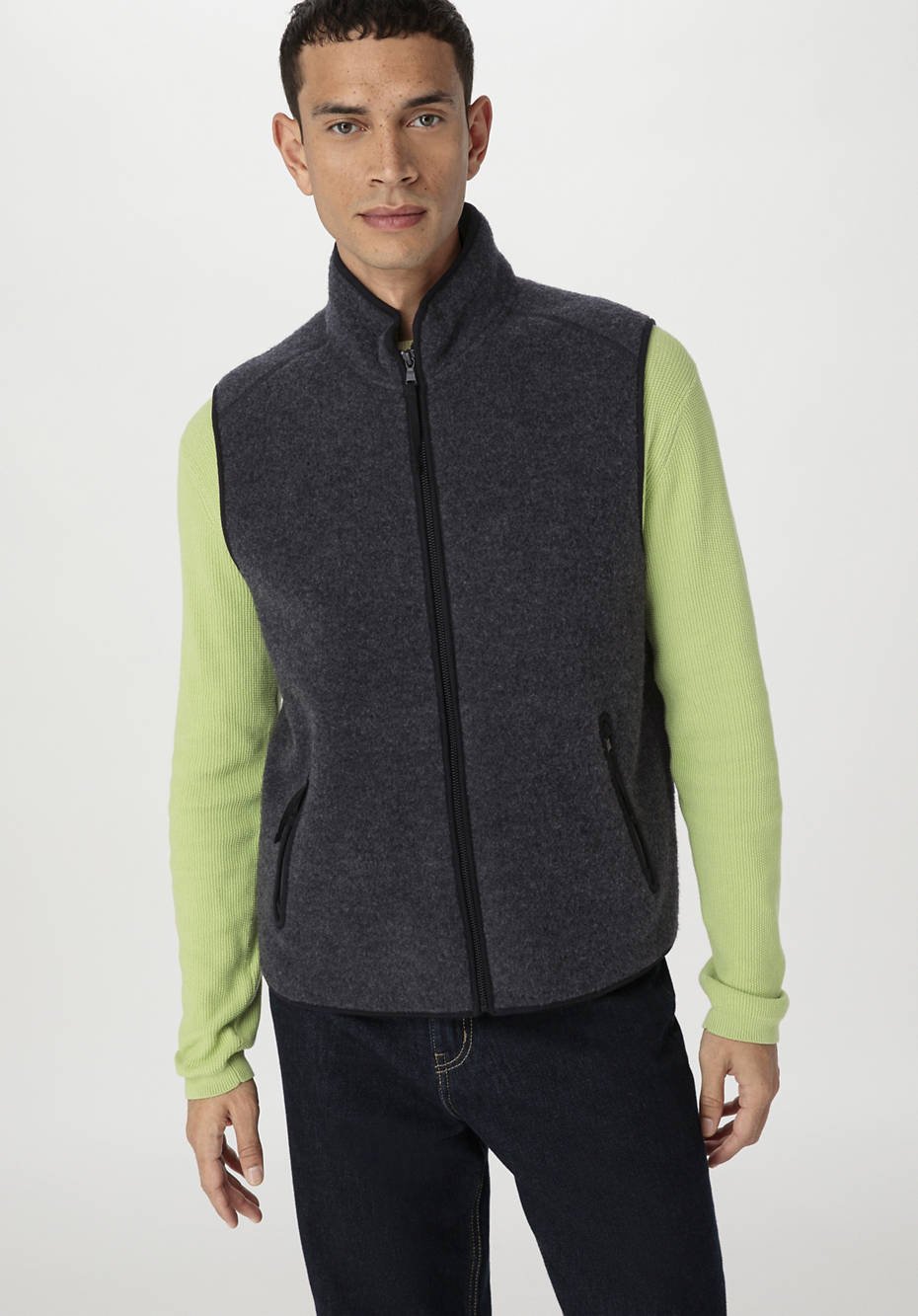 Organic Wool Fleece Men's Vest