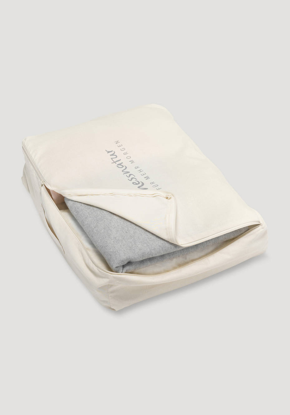 Duvet bags for storage top