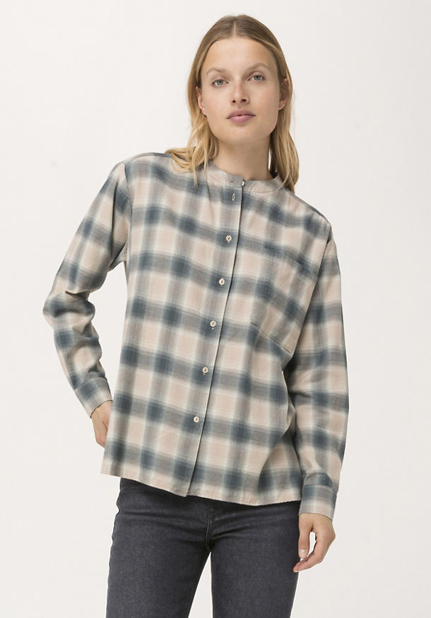 Flannel blouse made from pure organic cotton